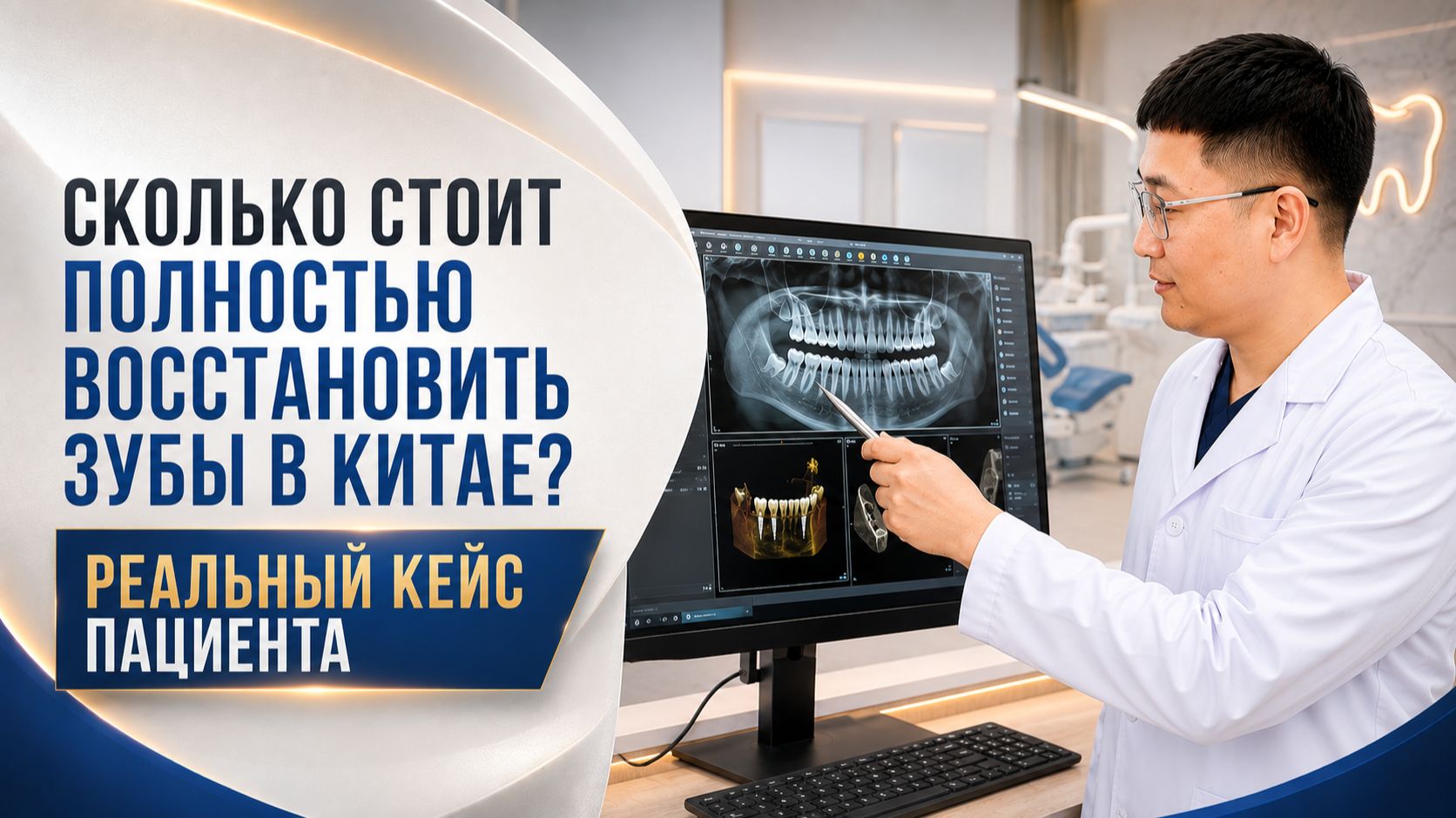 Сколько стоит полностью восстановить зубы в Китае? Реальный кейс пациента
