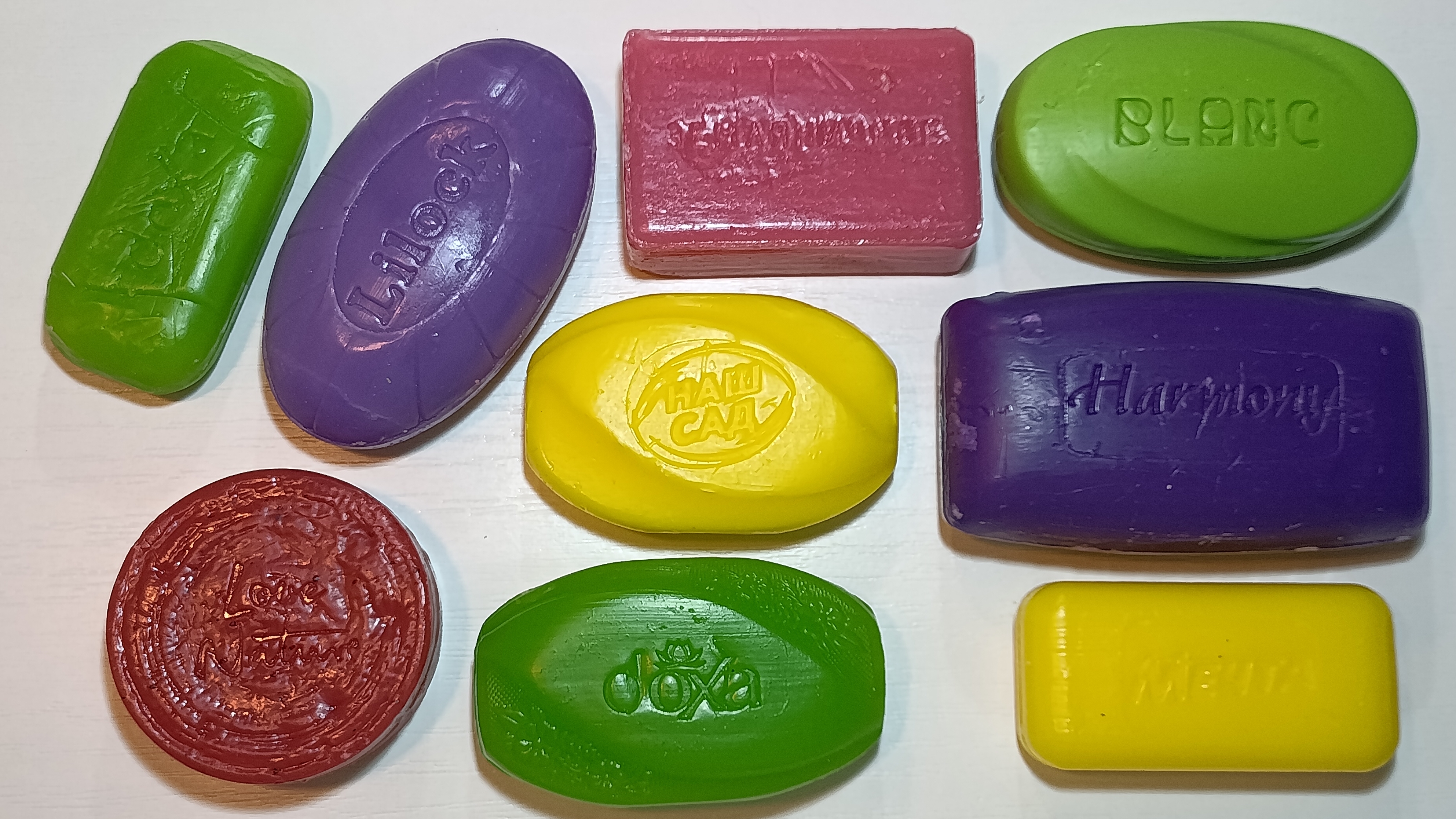 ASMR Soap Cutting💚💛💗💜Резка мыла 🔪
