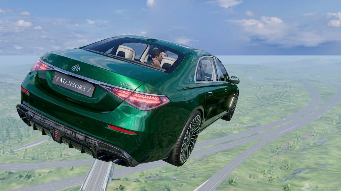 Экстремальные прыжки Автомобилей – BeamNG/Drive