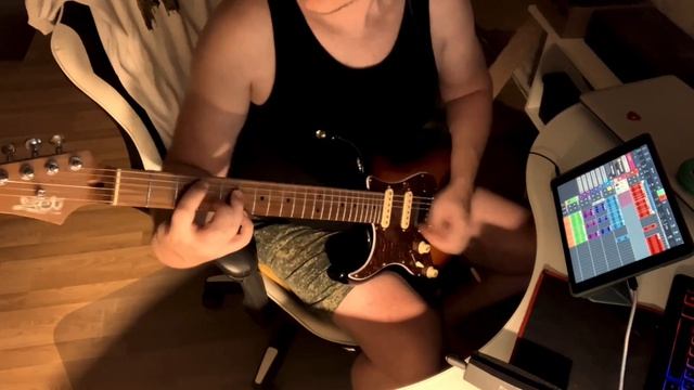 Playing My New Track (voodeville - Newflesh) On Guitar