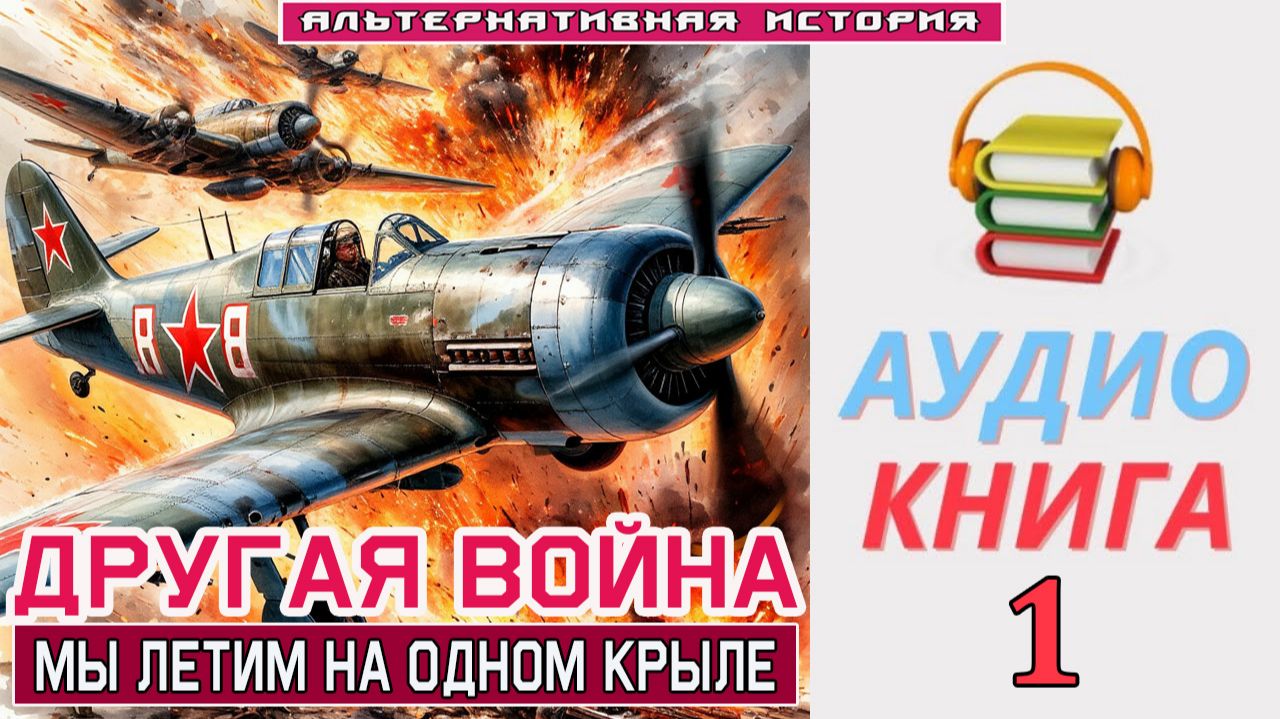 #Аудиокнига. «ДРУГАЯ ВОЙНА -1! Мы летим на одном крыле». КНИГА 1. #Попаданцы#БоеваяФантастика
