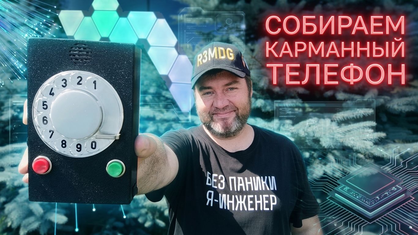 Как собрать Ретро-GSM карманный телефон.