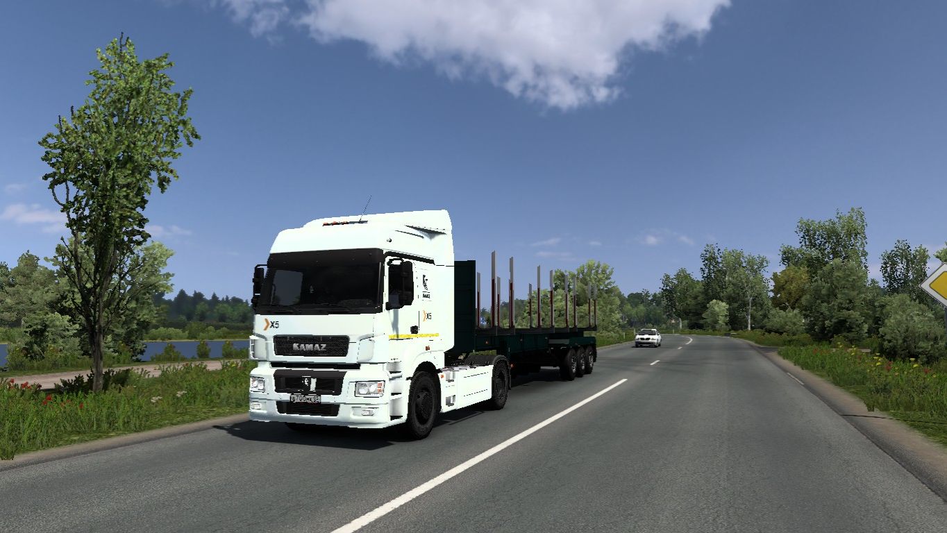Euro Truck Simulator 2 Белосток (PL) в Барановичи (BY) Бревна 16 350 кг