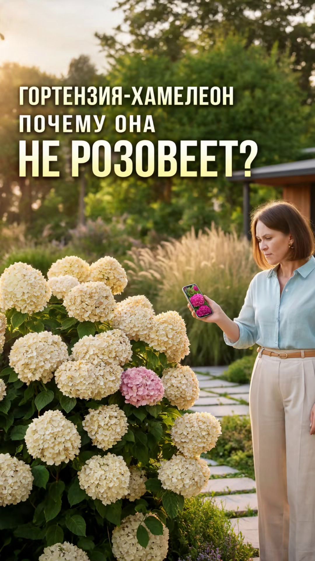 Гортензия-хамелеон: почему она не розовеет?