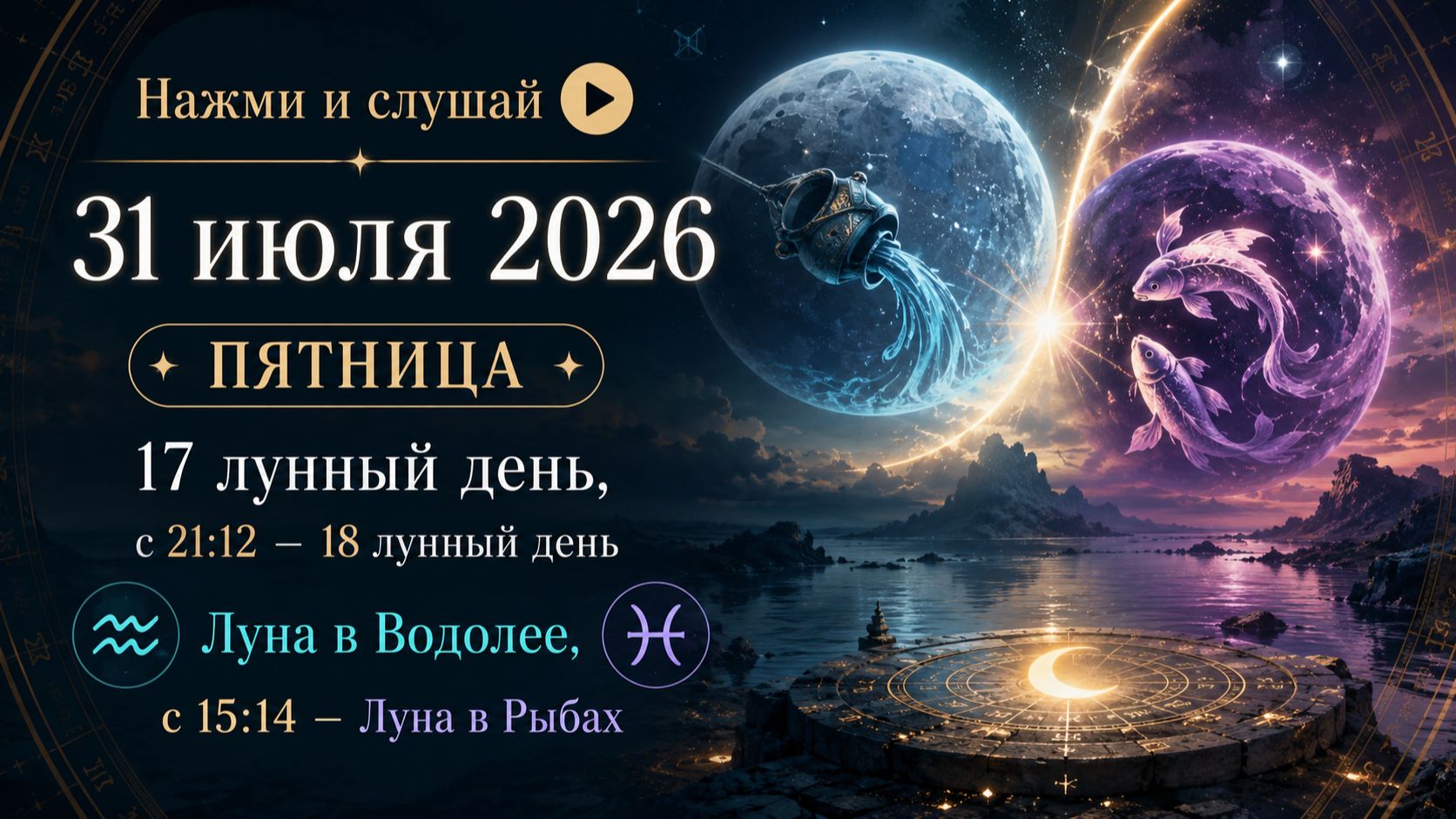 31 июля 2026 - гороскоп
