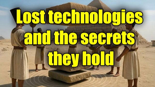Lost Technologies And The Secrets They Hold