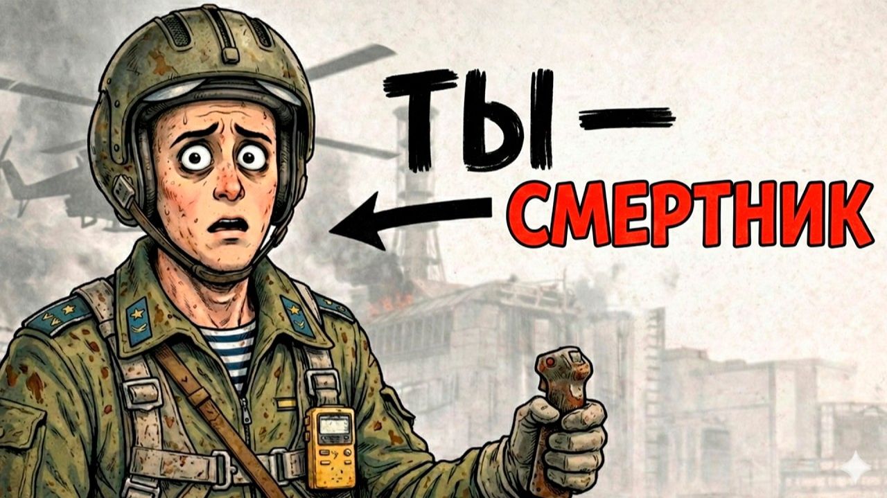 Ты — ПИЛОТ, ГАСЯЩИЙ ПОЖАР В ЧЕРНОБЫЛЕ (И ТЫ РЕАЛЬНО ПЛАВИШЬСЯ)