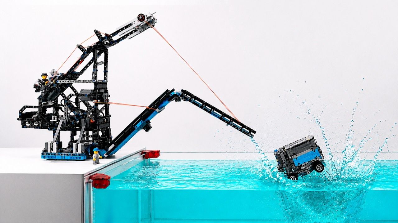 Может ли конструктор LEGO Technic преодолеть 80-сантиметровый водный барьер?