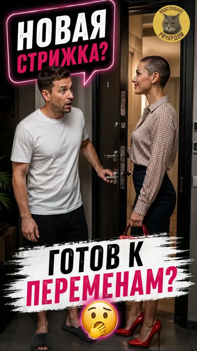 Она сделала стрижку, а он сказал ЭТО... 😂💇♀️