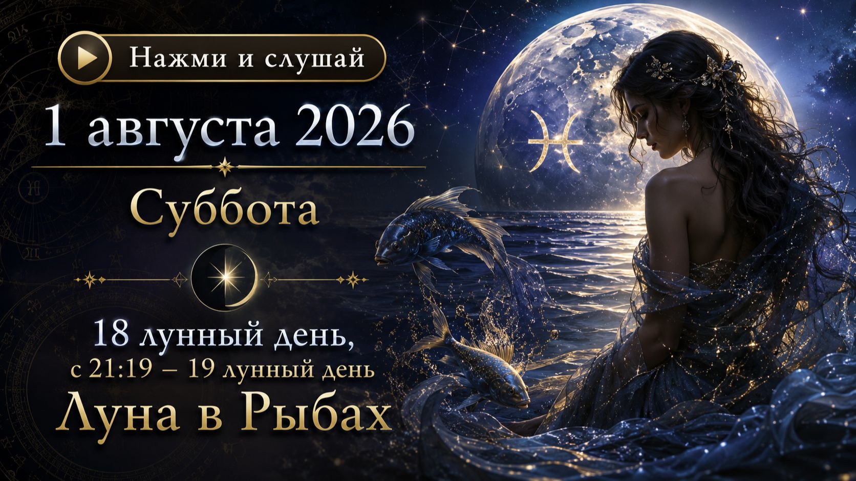 1 августа 2026 - гороскоп