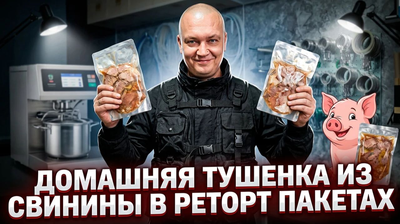 Такого автоклава вы еще не видели | Нефор 48л с водяным охлаждением | Рецепт свиной тушенки