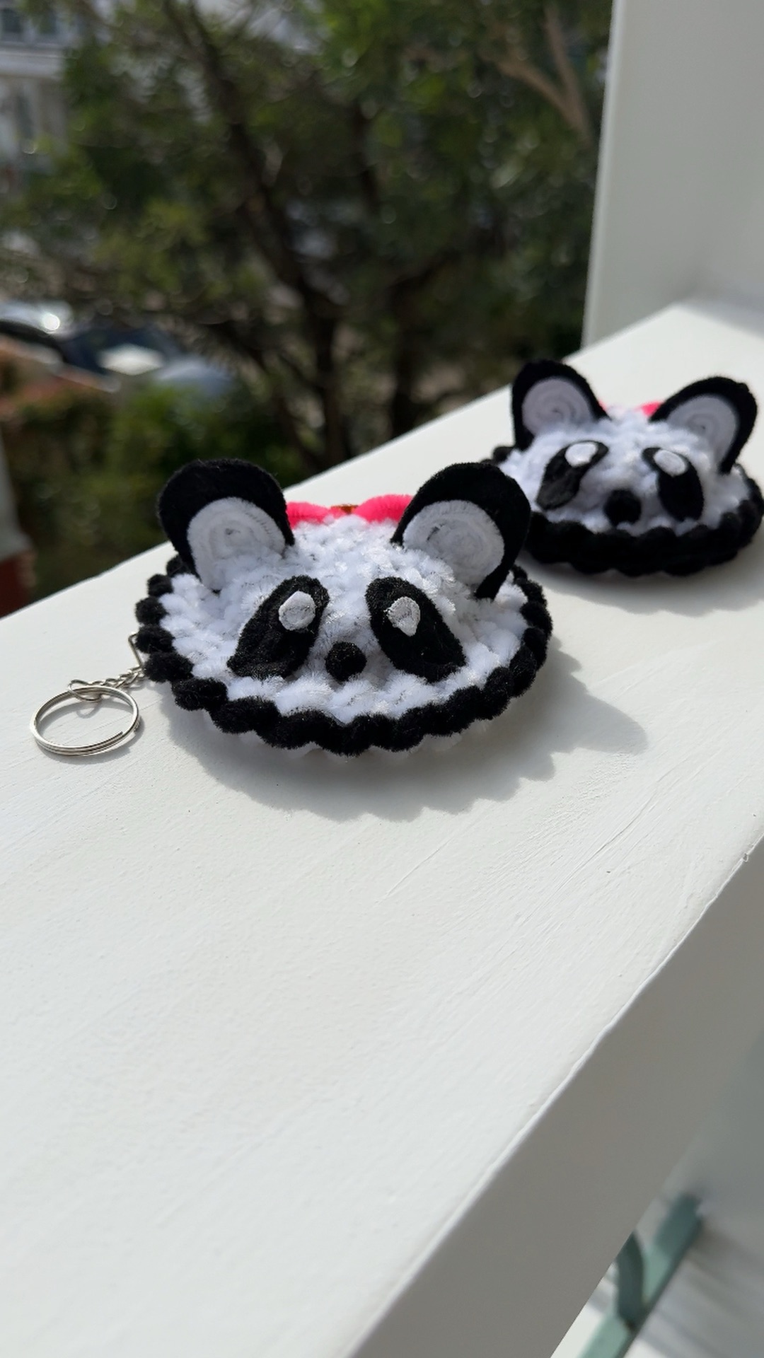 Милый панда 🐼 брелок из пушистой проволоки 🐼