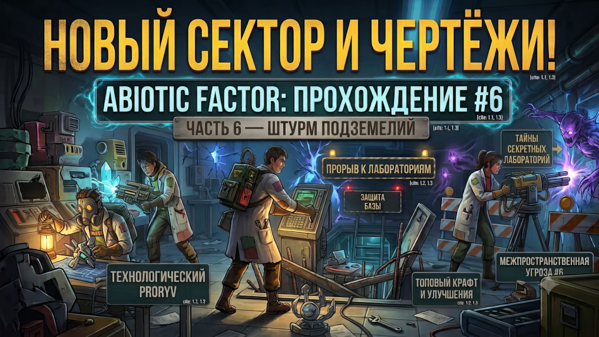 НОВЫЙ СЕКТОР И ЧЕРТЁЖИ! Abiotic Factor — Прохождение #6 | Выживание в GATE