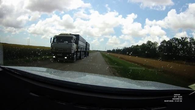 Омода С5 в ливень.