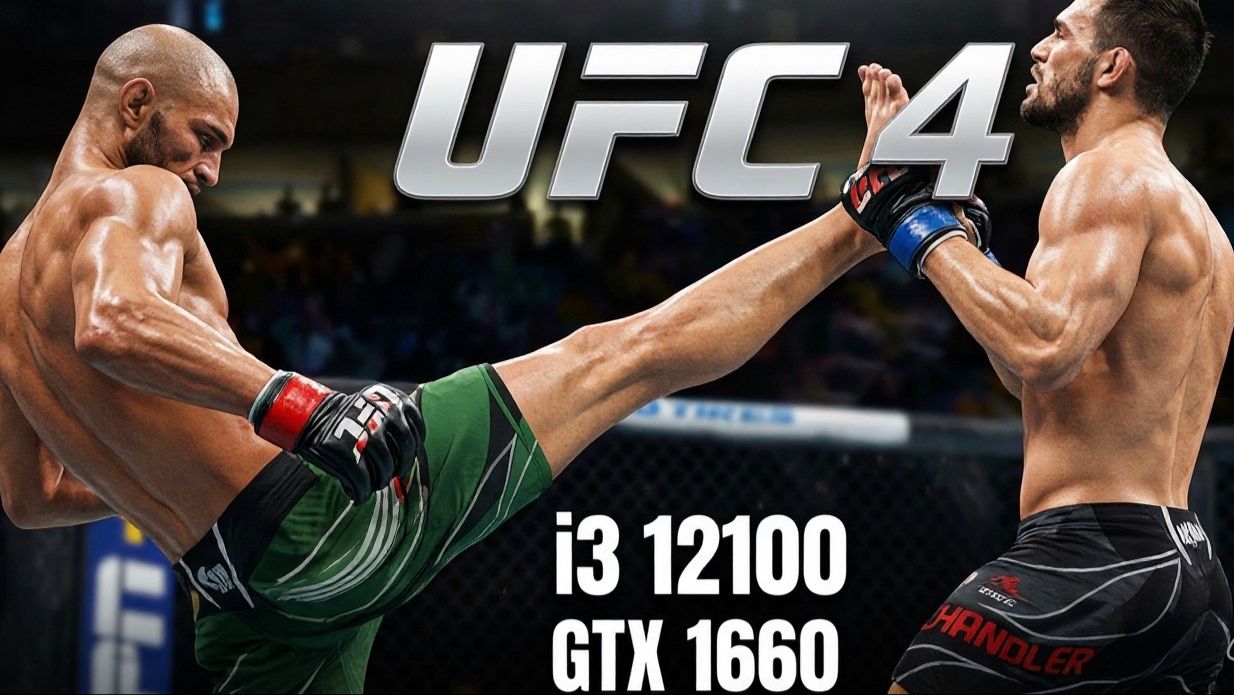 UFC 4 на I3 12100 F и GTX 1660  - пробуем играть на ПК ( PC )