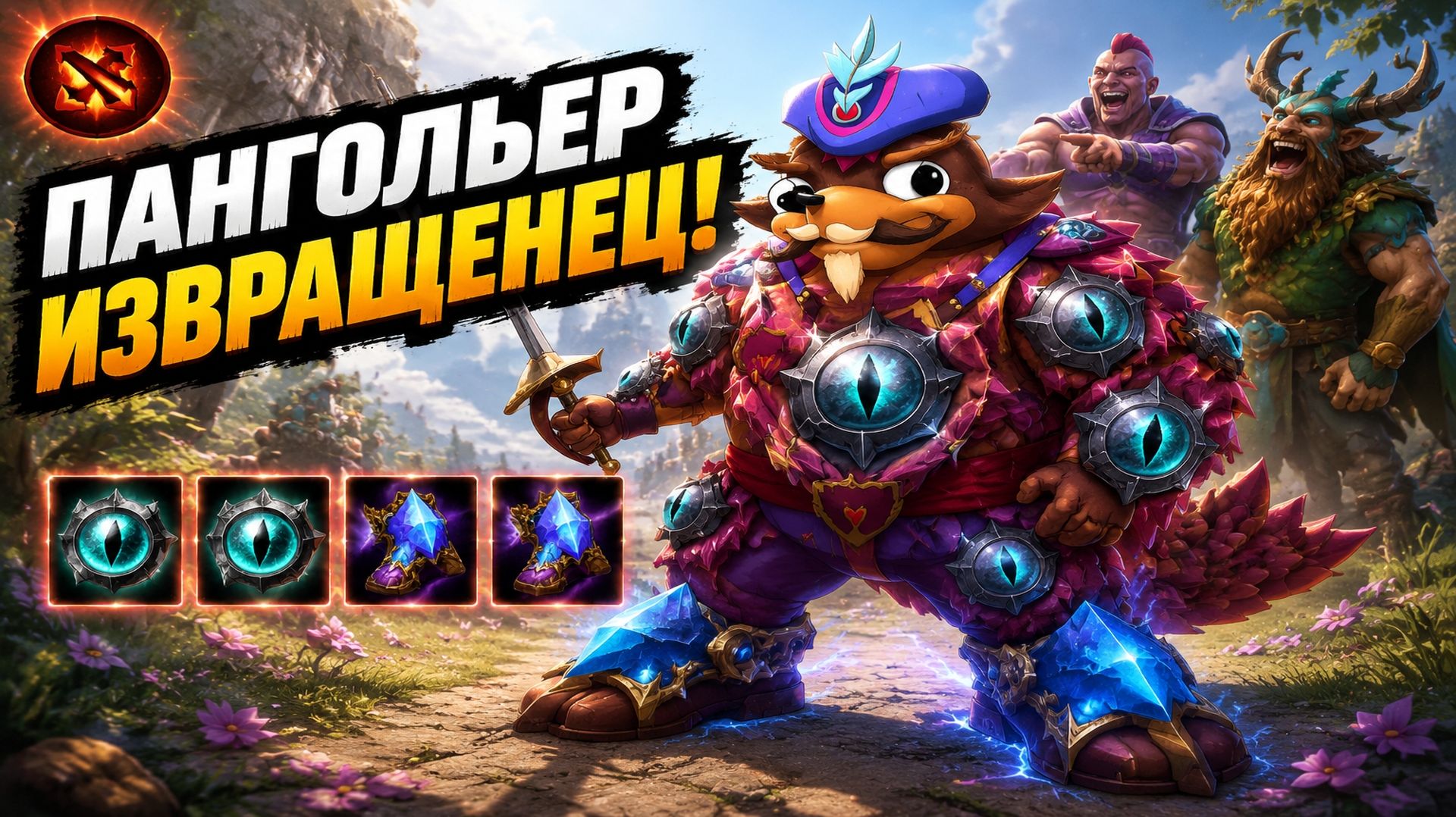 ПАНГОЛЬЕР СИЛА ЧЕРЕЗ ИНТЕРЕСНЫЙ БИЛД В WORLD OF DOTA!
