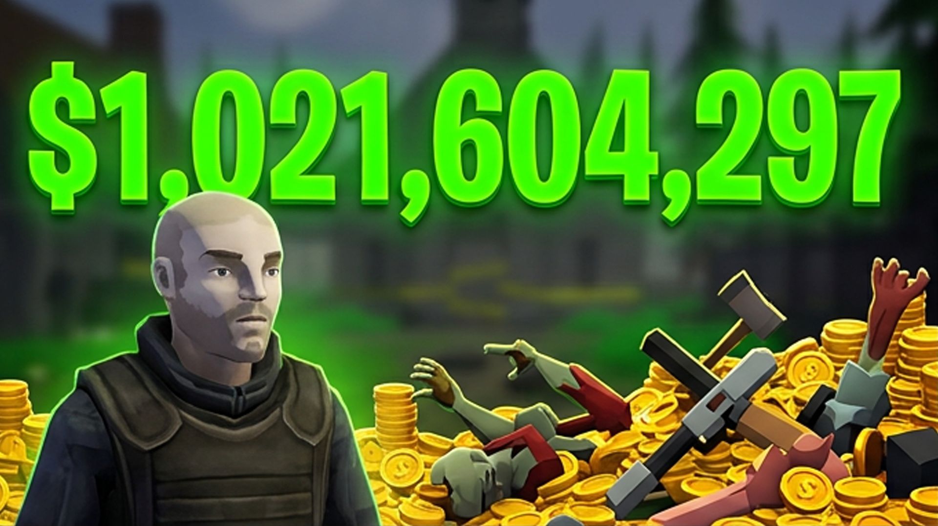 Заработал 1.021.604.297 долларов и сломал игру в Zombie Graveyard Simulator