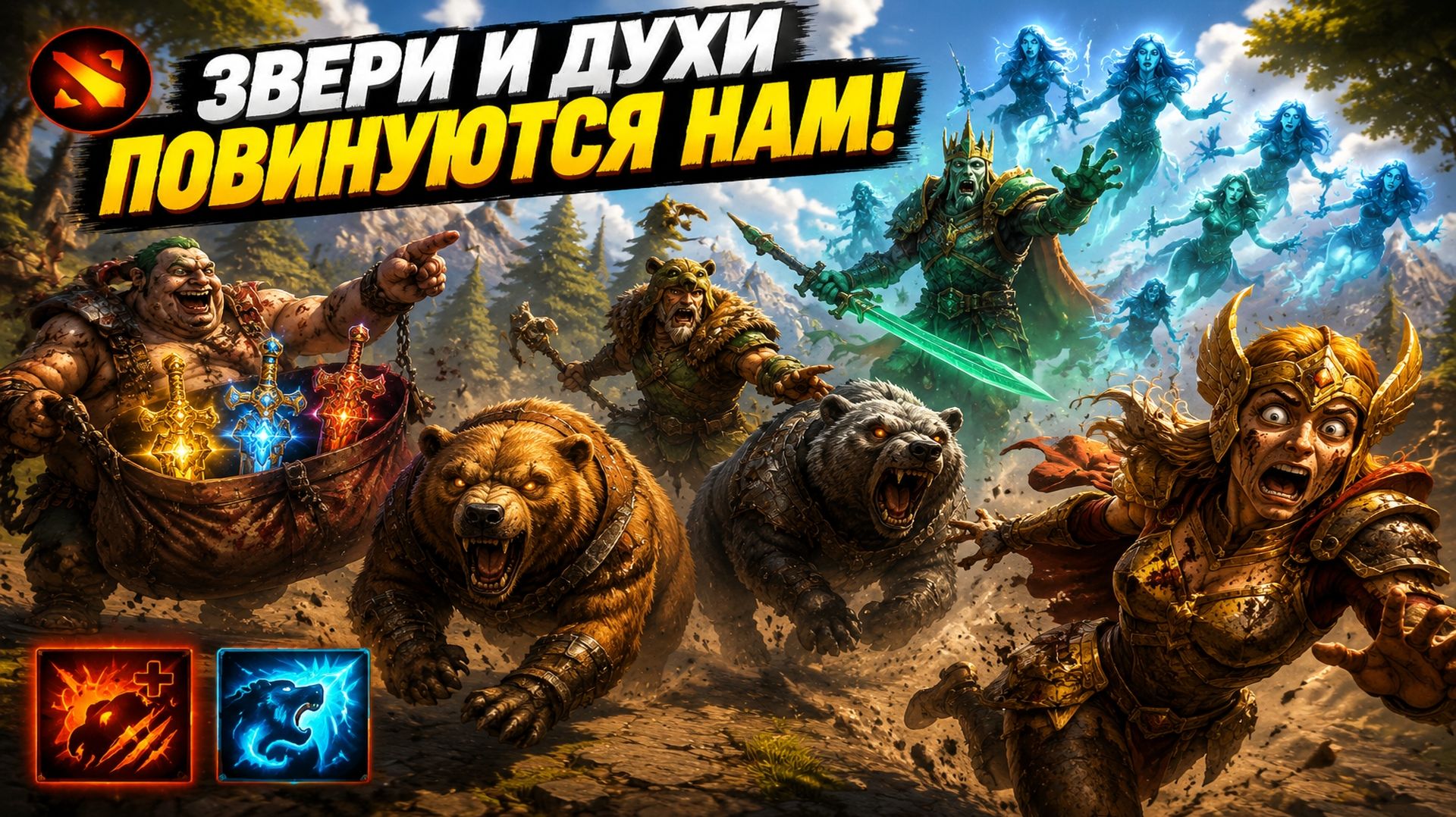 ДУО СИЛА ЛОН ДРУИД И ВК ИНТЕЛЛЕКТ В WORLD OF DOTA!
