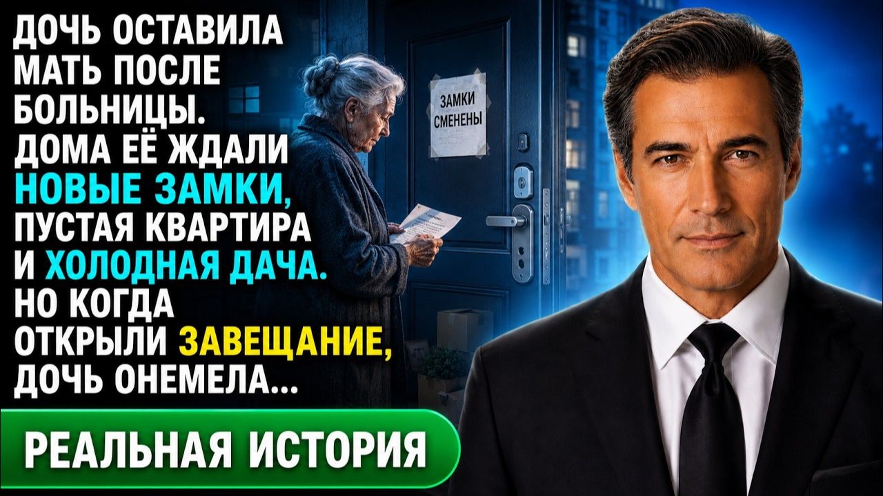 Дочь сменила замки, пока мать лежала в больнице