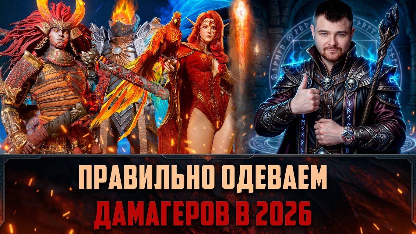 КАК ПРАВИЛЬНО ОДЕТЬ ДАМАГЕРОВ (ТОТ КТО НАНОСИТ УРОН) В 2026 ГОДУ? ЧТО НУЖНО ЗНАТЬ!? #watcherofrealms