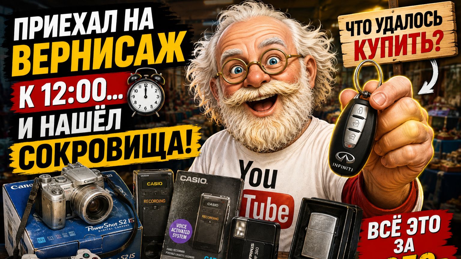 Можно ли что-то купить на Вернисаже в 12 часов? Проверяем! Блошиный рынок в Москве.