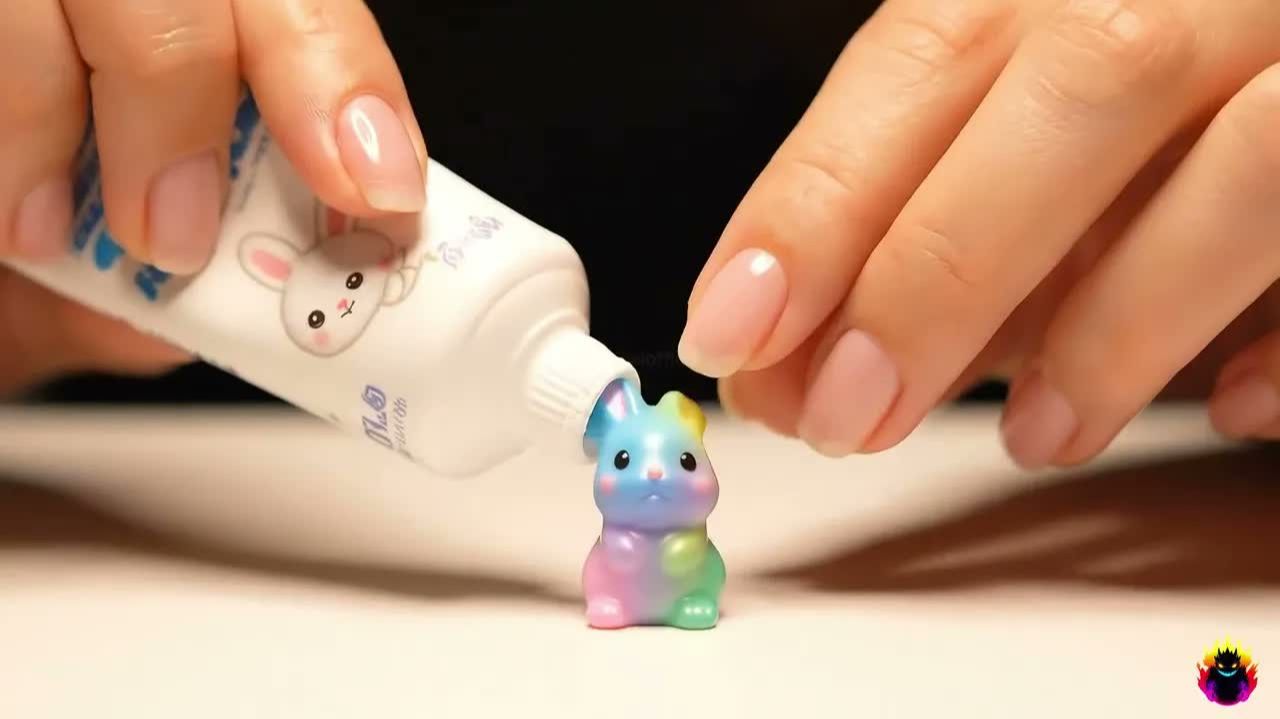 🐰 Зубная паста Tiny Animals AI ASMR (как ни странно)