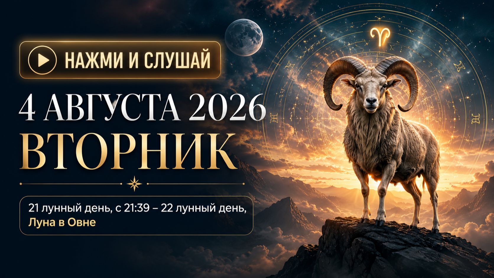4 августа 2026 - гороскоп