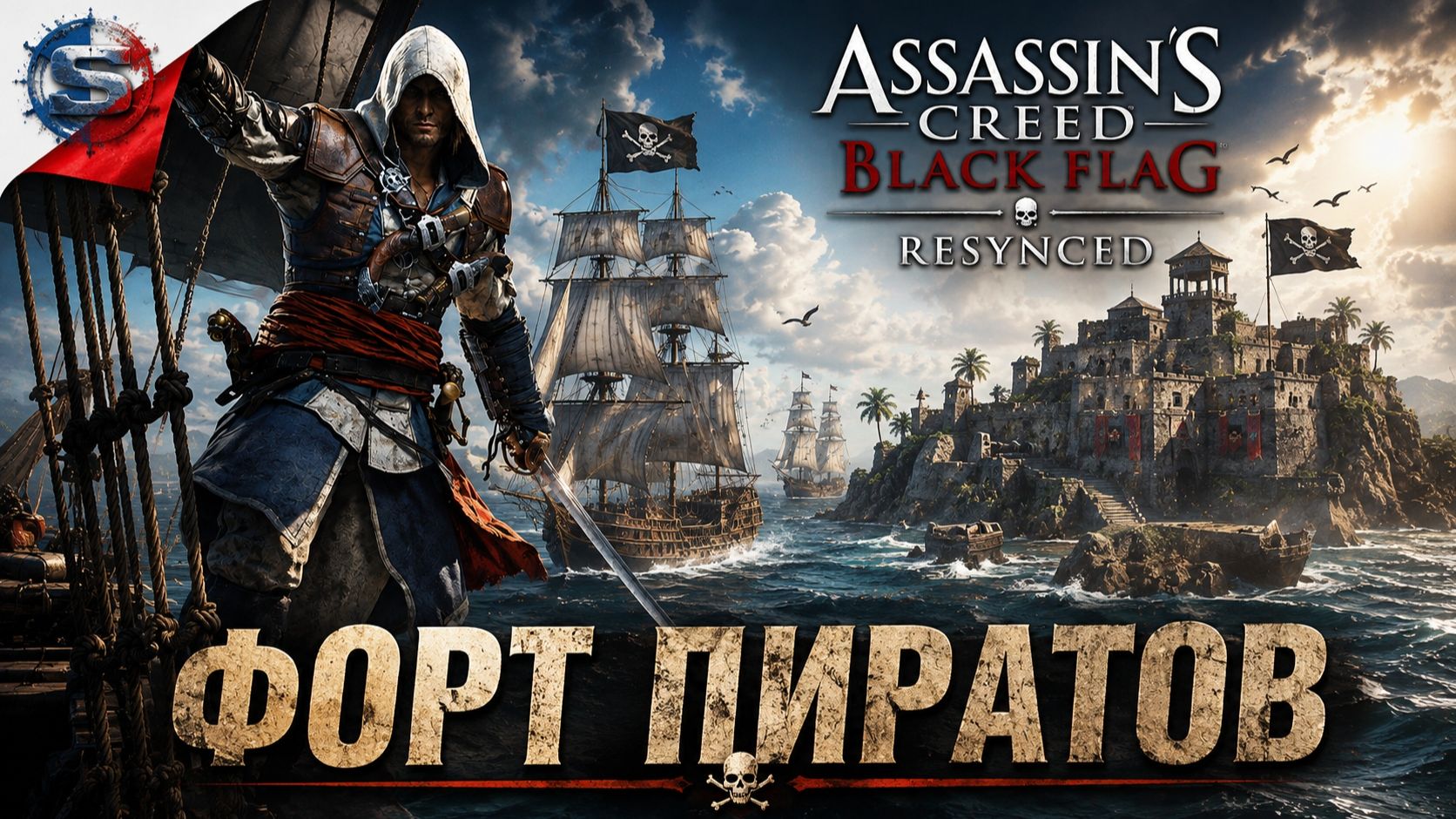 Assassin's Creed Black Flag Resynced ➤ Прохождение 3 ➤ ФОРТ ПИРАТОВ