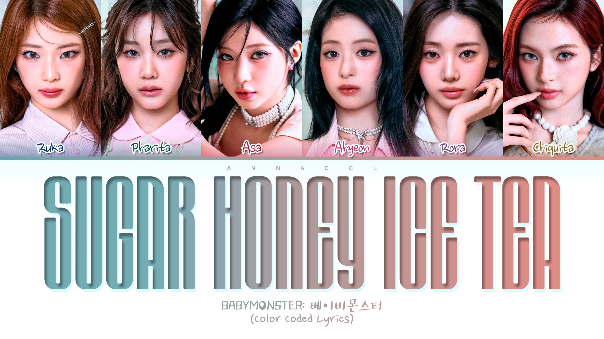 BABYMONSTER SUGAR HONEY ICE TEA (Перевод на русский) (Color Coded Lyrics)