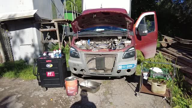 Газель 3UZ-FE Аппаратная замена масла в АКПП Toyota A650EAW35-50LS