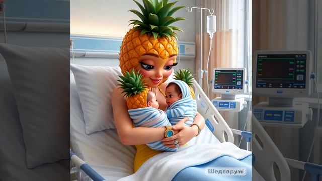 Тройня Ананасито стал папой! Мультфильм😆