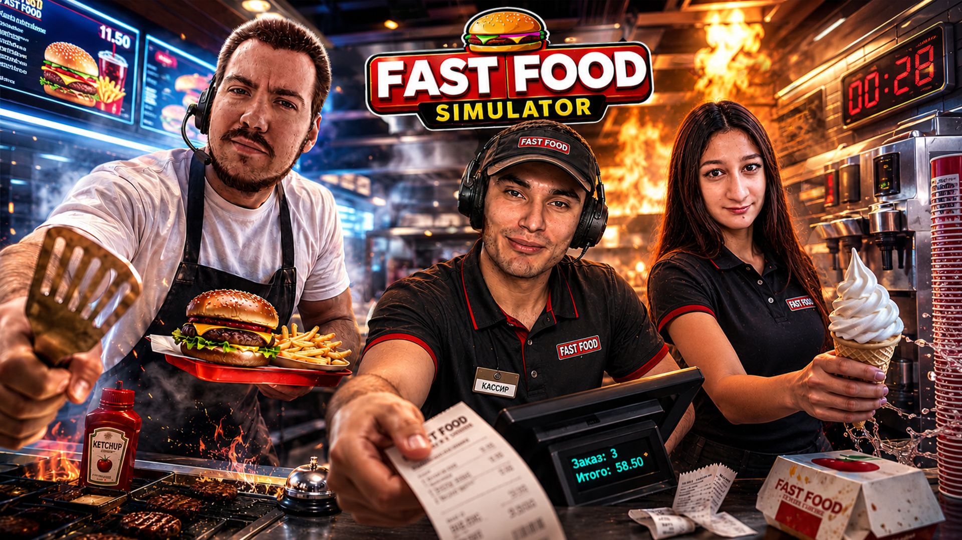 Качественно жарим (Fast Food Simulator) №4