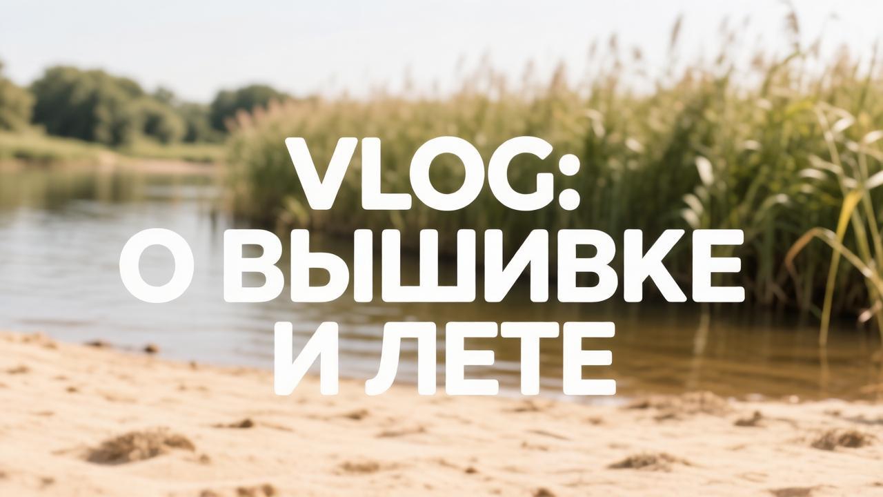 VLOG: о вышивке и лете