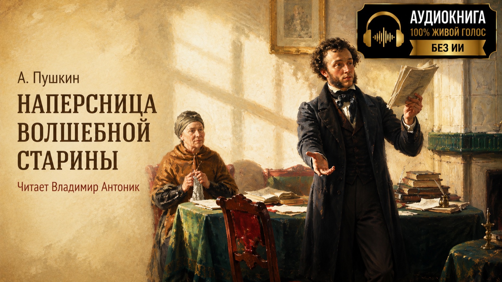 А.С.Пушкин. «Наперсница волшебной старины…». Читает Владимир Антоник