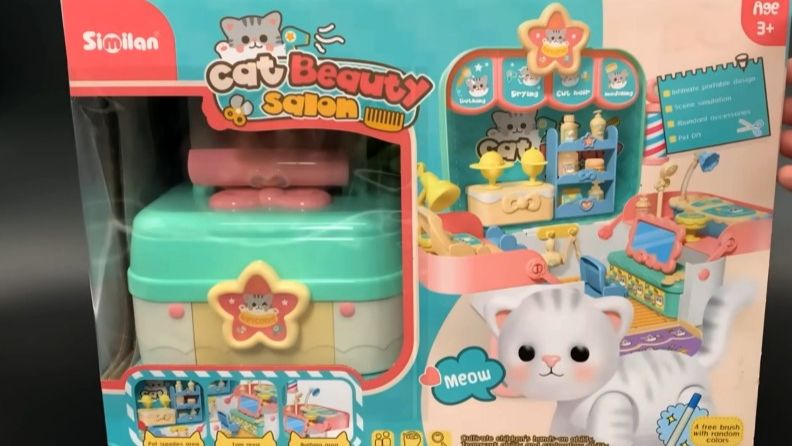 Игровой спа набор для кошечки 😽 Видео для девочек с котенком