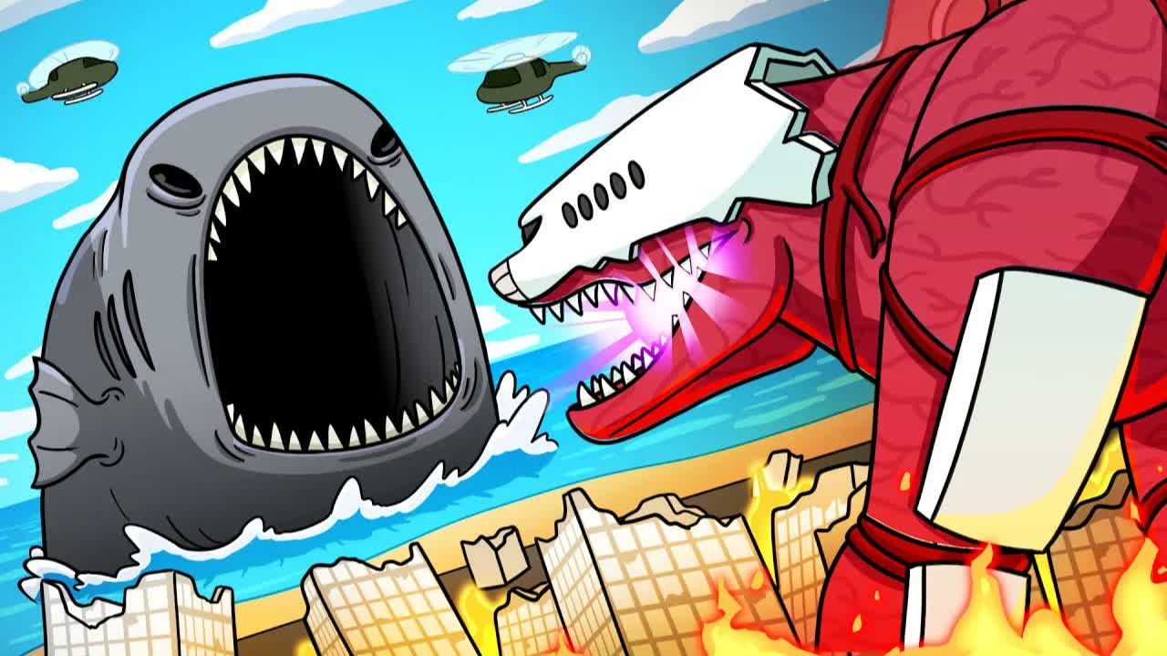 BLOOP против INFECTED SKY... (анимационный мультфильм)