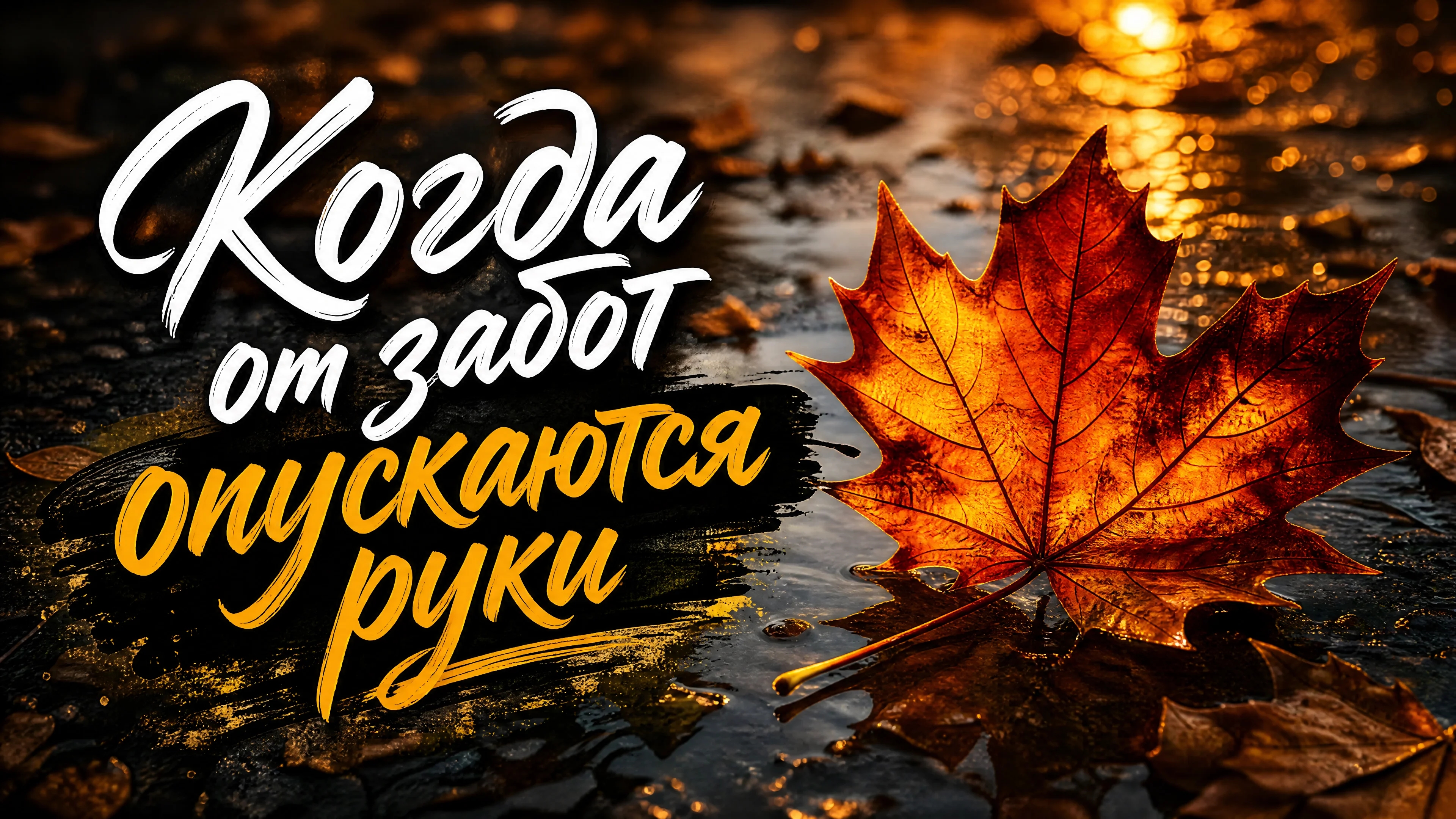 Когда от забот опускаются руки