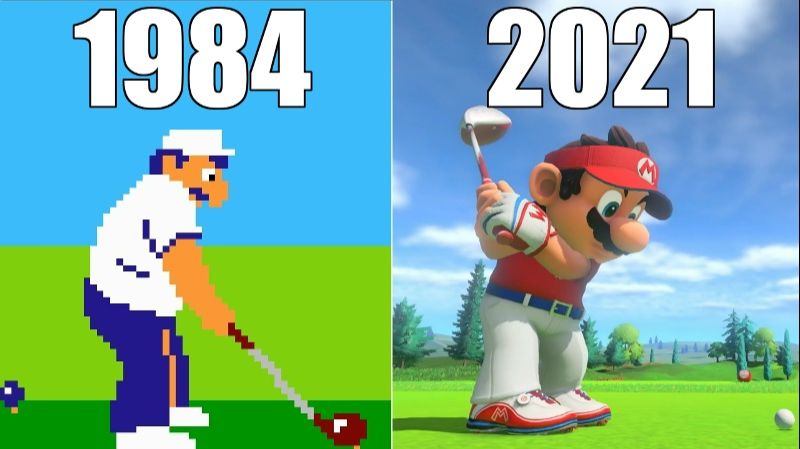 Эволюция серии игр Mario Golf [1984-2021]