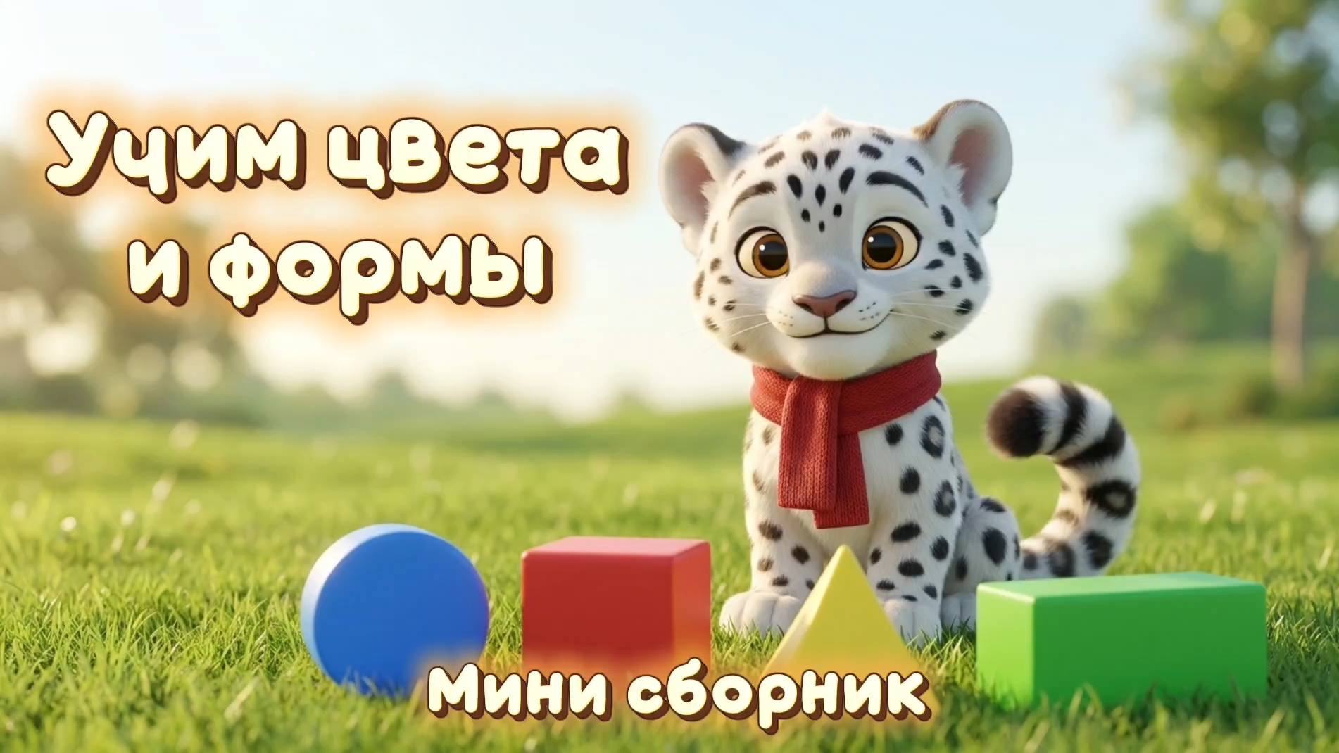 Учим цвета и формы 🎨 Развивающий сборник для детей 1-6 лет — цвета, фигуры, игра 🐆 Барс Цап
