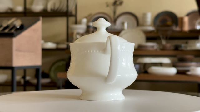 Сахарница с двумя ручками без крышки белая C3600125