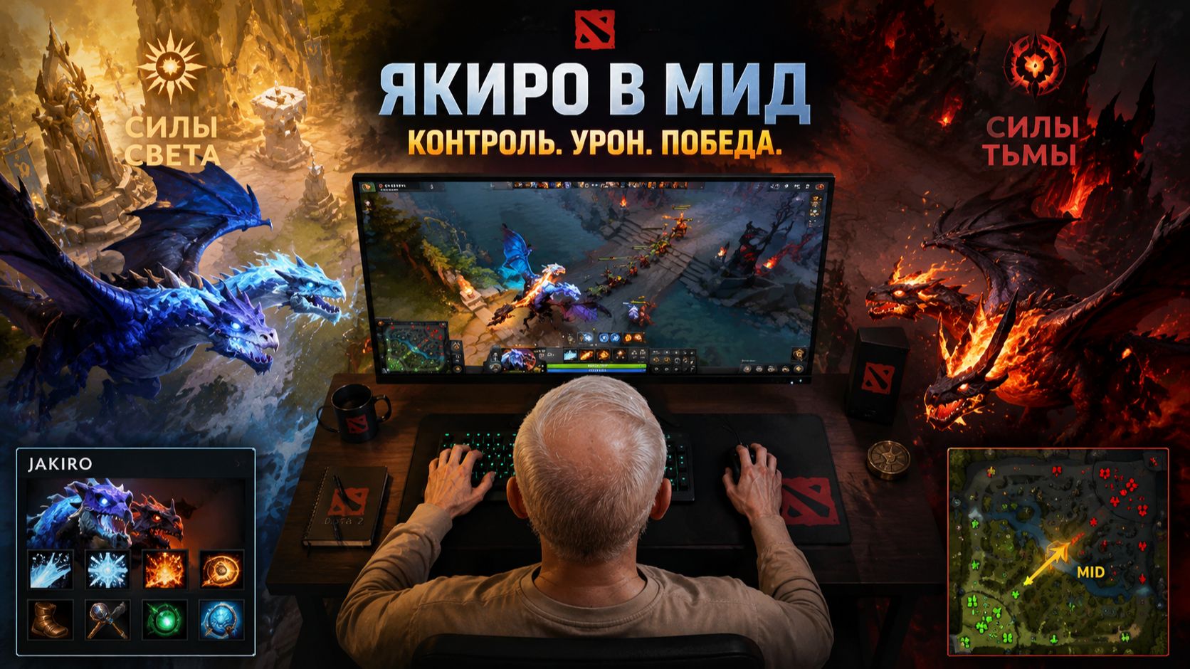 🔥 ЯКИРО В МИДЕ?! ЛОМAЕМ КАТКИ | Dota 2