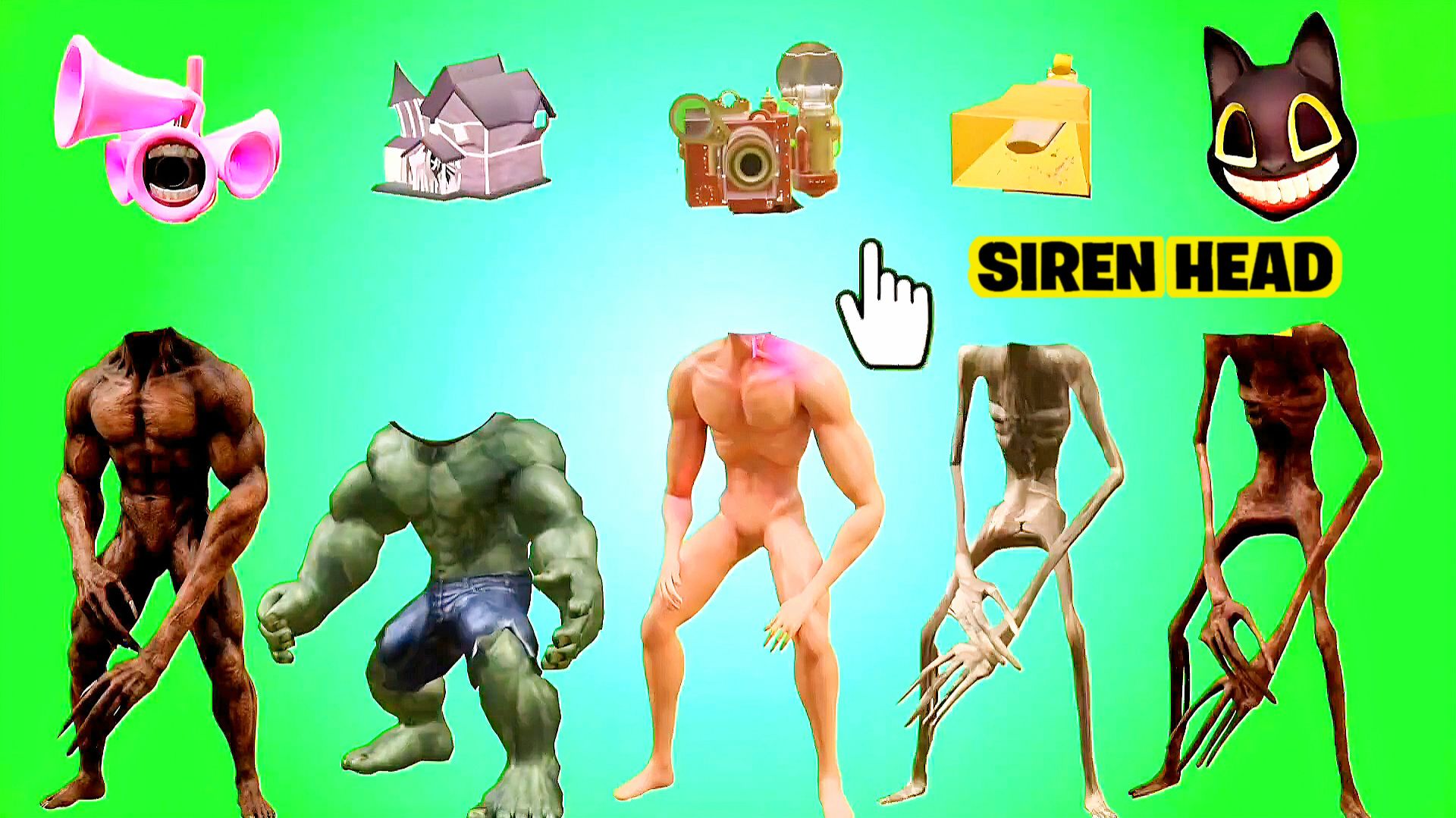 📢 СИРЕНОГОЛОВЫЙ 📢 - СОБЕРИ СИРЕНОГОЛОВОГО ПРАВИЛЬНО. SIREN HEAD - ВИДЫ.