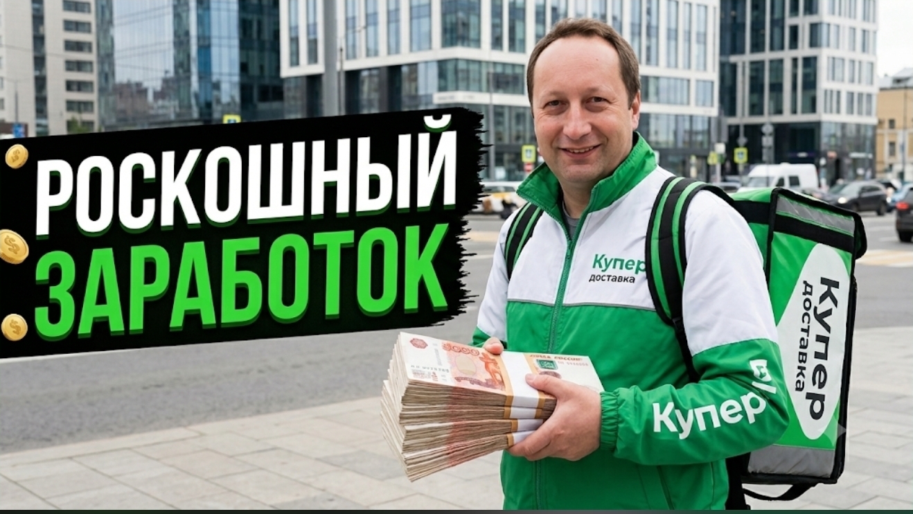 РОСКОШНЫЙ ЗАРАБОТОК В КУПЕР (СБЕРМАРКЕТ) ДОСТАВКА / МОЩНЫЙ БОНУС КЛИКАЙ