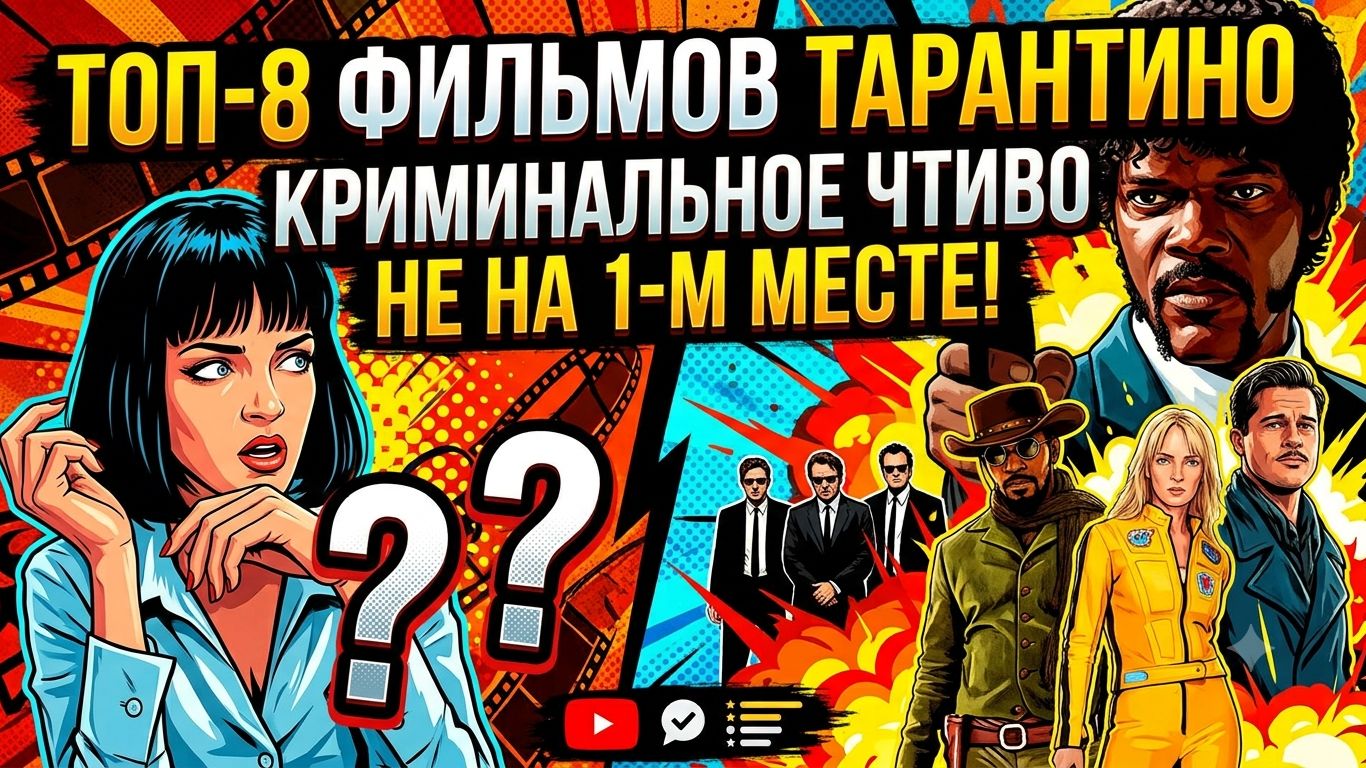 Топ-8 фильмов Тарантино: «Криминальное чтиво» не на 1-м месте