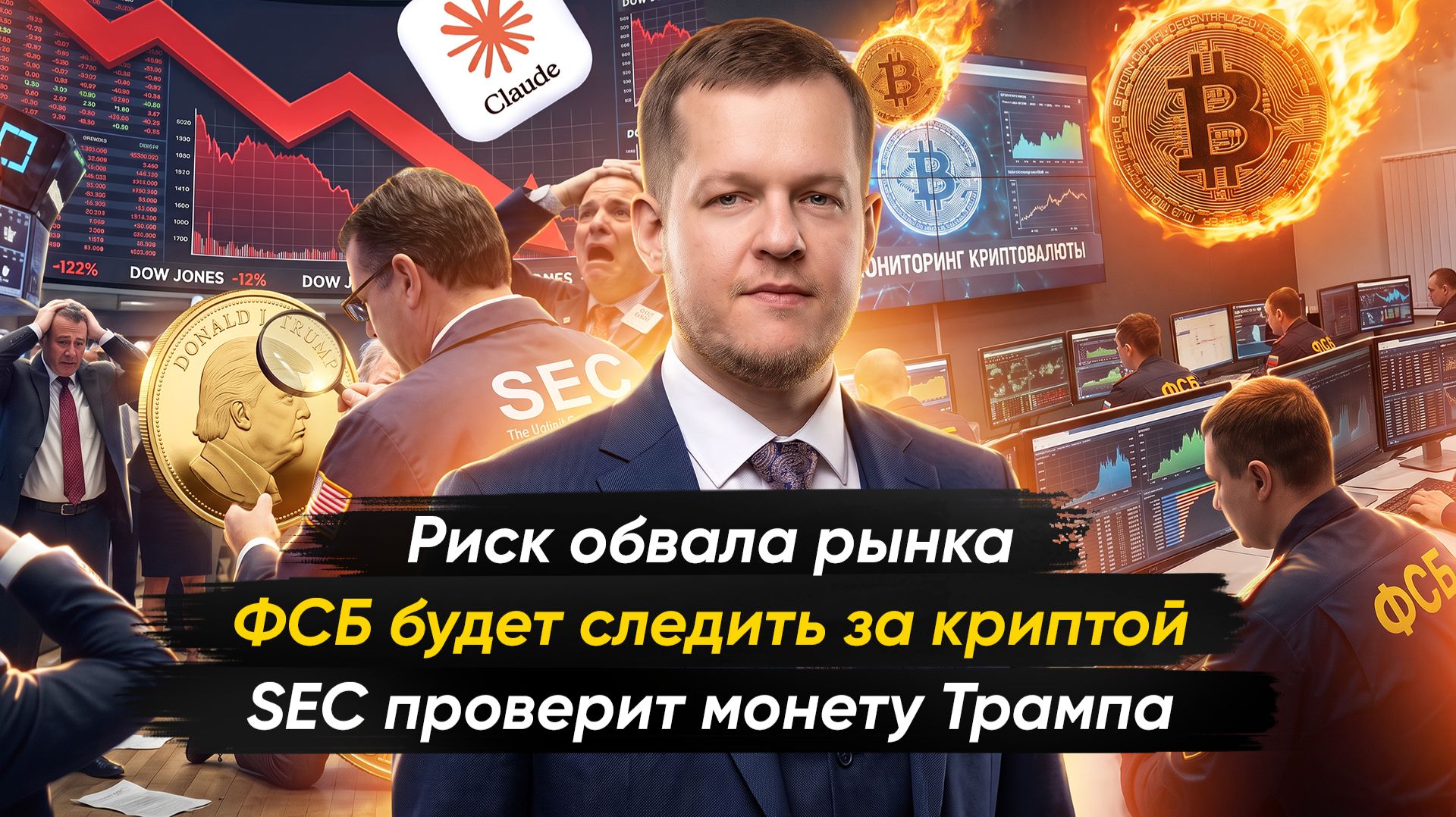 ФСБ хочет обязать крипто-биржи делиться данными… | Крипто-новости с Ильей Сдобниковым