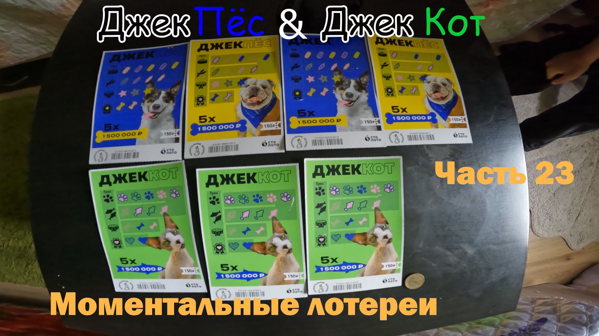 Моментальные Лотерейки Часть 23  Собаки против Кошек 