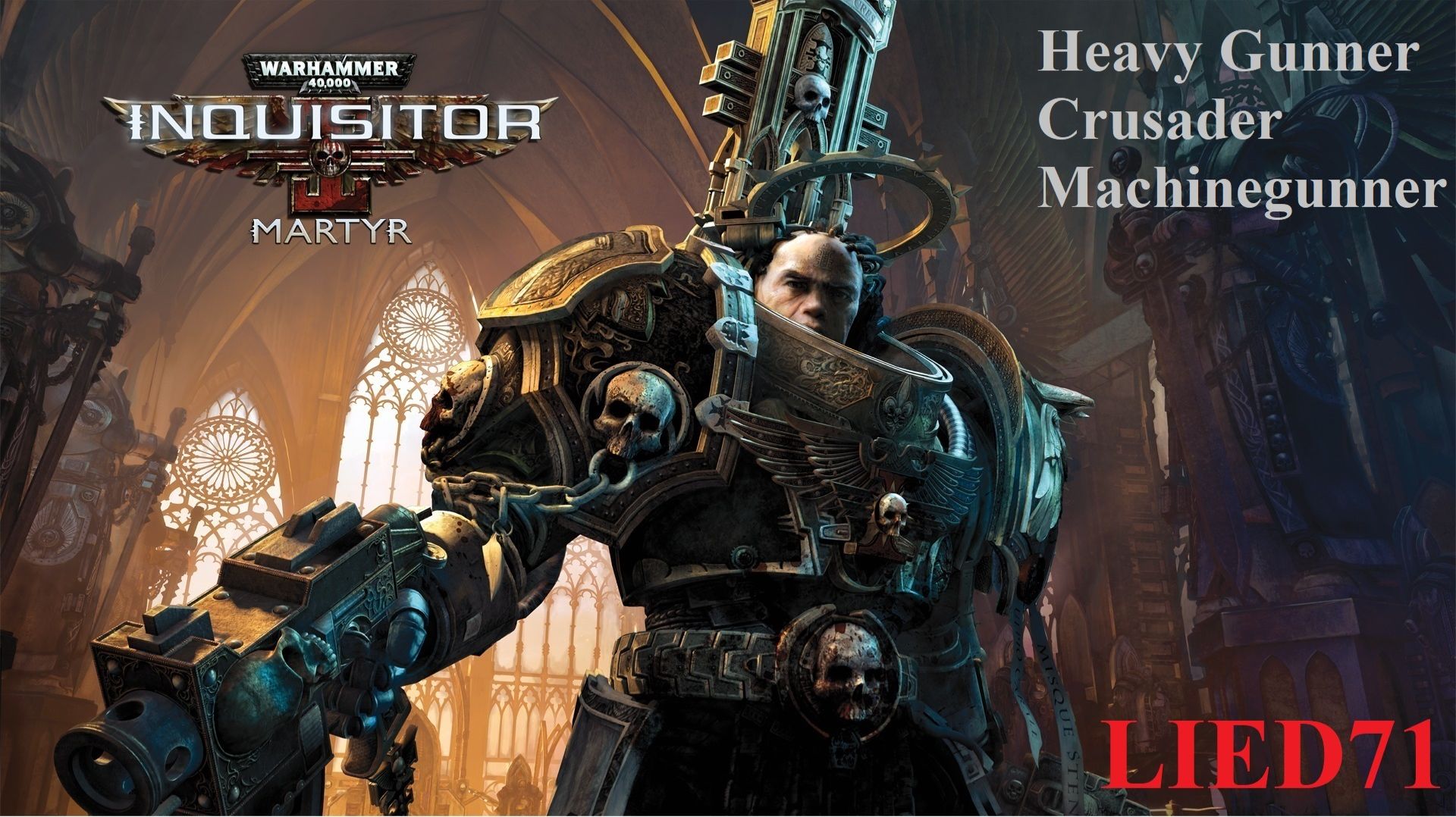Warhammer 40k Inquisitor. 1. Пулеметчик - тяжелый стрелок крестоносец пулемет пока не дали...