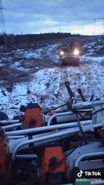По линии на Газушках