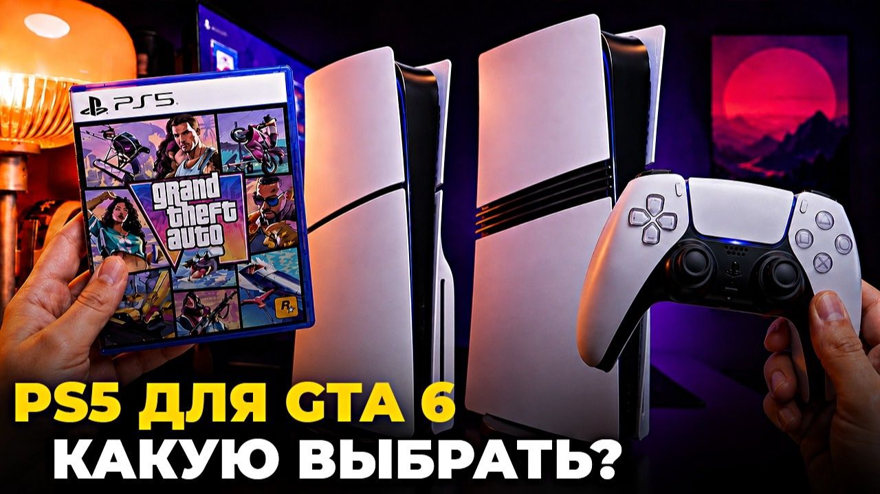 Какую PlayStation 5 выбрать для GTA 6? / Лучшая плейстейшен для ГТА 6 (PS5 Slim или PRO)