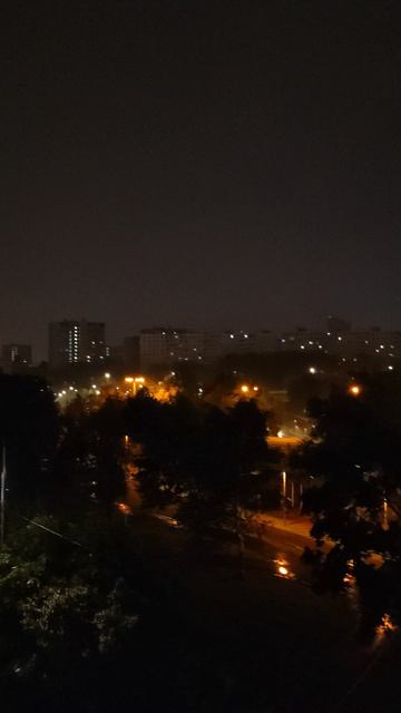 Ночной ливень, Москва, 7 августа 2026 года